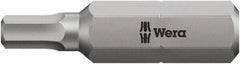 Wera - 7mm Hex Bit - 5/16" Hex Drive, 2" OAL - Makers Industrial Supply