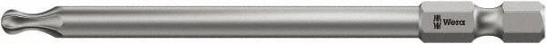 Wera - T30 Torx Bit - 1/4" Hex Drive, 3-1/2" OAL - Makers Industrial Supply