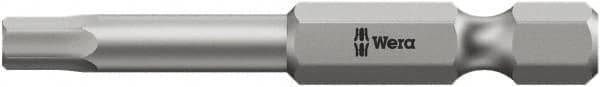 Wera - 7/32" Hex Bit - 1/4" Hex Drive, 3-1/2" OAL - Makers Industrial Supply