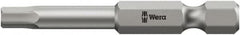 Wera - 6mm Hex Bit - 1/4" Hex Drive, 6" OAL - Makers Industrial Supply