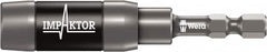 Wera - 1/4" Hex Bit Holder - 1/4" Hex Drive, 3" OAL - Makers Industrial Supply