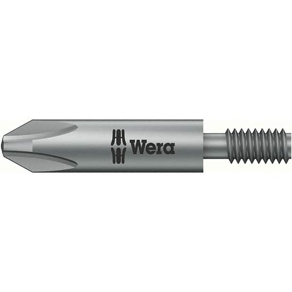 Wera - #1 Phillips Screwdriver Bit - M4 Drive, 1-1/4" OAL - Makers Industrial Supply