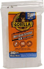 Gorilla Glue - 0.27" Diam, 4" Long, Clear, Hot Melt, Low Melt Glue Stick - Makers Industrial Supply