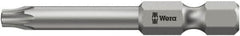 Wera - 1/4" Drive T27 Torx Plus Screwdriver Bit - 2" OAL, Tamper Resistant Bit - Makers Industrial Supply