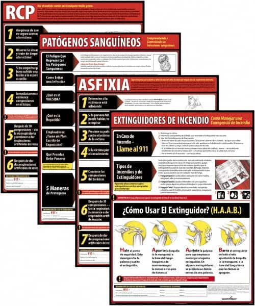 ComplyRight - Regulatory Compliance General Safety & Accident Prevention Training Kit - English, 18" Wide x 24" High - Makers Industrial Supply