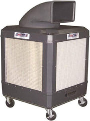 Schaefer Ventilation Equipment - 24 Gal Capacity, 1 hp, 2,460 & 1,660 CFM Evaporative Cooler - 13.7 Amp Rating, 115 Volts, 2 Speed - Makers Industrial Supply