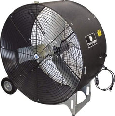 Schaefer Ventilation Equipment - 42" Blade, 3/4 hp, 10,900 & 16,600 CFM, Industrial Circulation Fan - Portable with Wheels, 2 Speed - Makers Industrial Supply