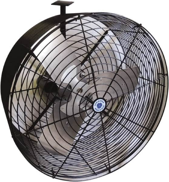 Schaefer Ventilation Equipment - 24" Blade, 1/2 hp, 7,860 CFM, Variable Speed Industrial Circulation Fan - Ceiling Mount, 1 Speed - Makers Industrial Supply