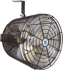 Schaefer Ventilation Equipment - 12" Blade, 1/10 hp, 1,470 CFM, Variable Speed Industrial Circulation Fan - Ceiling Mount, 1 Speed - Makers Industrial Supply