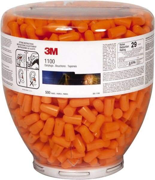 3M - One Touch Earplug Refill with 29 dB Earplugs - 2,000 Pairs, Tabletop - Makers Industrial Supply