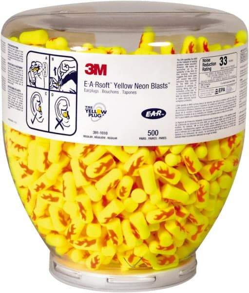 3M - One Touch Earplug Refill with 33 dB Earplugs - 2,000 Pairs, Tabletop - Makers Industrial Supply