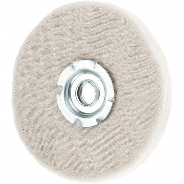 Value Collection - 4" Diam x 1/4" Thick Unmounted Buffing Wheel - 20 Ply, Polishing, 1" Arbor Hole, Soft Density - Makers Industrial Supply