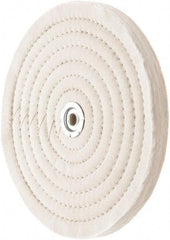 Value Collection - 10" Diam x 3/4" Thick Unmounted Buffing Wheel - 60 Ply, Polishing, 1" Arbor Hole, Medium Density - Makers Industrial Supply