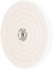 Value Collection - 8" Diam x 3/4" Thick Unmounted Buffing Wheel - 60 Ply, Polishing, 1" Arbor Hole, Medium Density - Makers Industrial Supply