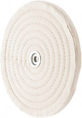 Value Collection - 10" Diam x 1/2" Thick Unmounted Buffing Wheel - 50 Ply, Polishing, 1" Arbor Hole, Medium Density - Makers Industrial Supply