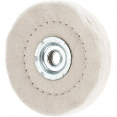 Value Collection - 4" Diam x 1/2" Thick Unmounted Buffing Wheel - 50 Ply, Polishing, 1" Arbor Hole, Medium Density - Makers Industrial Supply