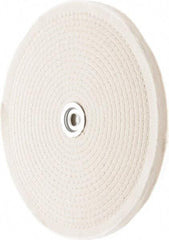 Value Collection - 10" Diam x 1/2" Thick Unmounted Buffing Wheel - 50 Ply, Polishing, 1" Arbor Hole, Hard Density - Makers Industrial Supply