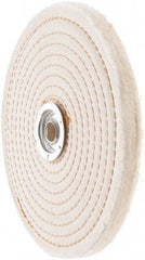 Value Collection - 6" Diam x 1/2" Thick Unmounted Buffing Wheel - 50 Ply, Polishing, 1" Arbor Hole, Hard Density - Makers Industrial Supply