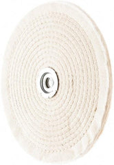 Value Collection - 8" Diam x 1/4" Thick Unmounted Buffing Wheel - 40 Ply, Polishing, 1" Arbor Hole, Hard Density - Makers Industrial Supply