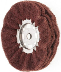 Value Collection - 8" Diam x 4" Thick, Hard Mounted Polishing Wheel - 2 Ply, Coarse Grade, 5/8" Shank Diam - Makers Industrial Supply