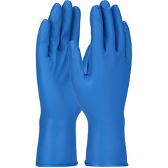 ‎67-308/XL Disposable Gloves - Ambi-Dex Grippaz Food Plus - Blue - 8 Mil Nitrile - Fish Scale Grip - 48/Bg - Exact Industrial Supply