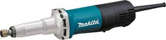 Makita - 1/4" Collet, 29,000 RPM, Inline Handle Electric Die Grinder - 120 Volts, 6.6 Amps, 8.2' Cord - Makers Industrial Supply