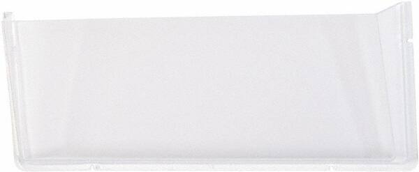 Deflect-o - 17-1/2" Wide x 6-1/2" High x 3" Deep Plastic Wall File - 1 Compartment, Clear - Makers Industrial Supply