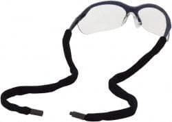 Chums - Black Eyewear Retainer - Breakaway, Cotton, Compatible with All Major Safety Eyewear Brands - Makers Industrial Supply