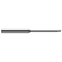 Harvey Tool - 1/4" Diam, 3/8" LOC, 3 Flute Solid Carbide Ball End Mill - Exact Industrial Supply