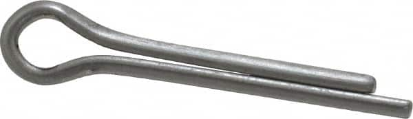 Made in USA - 5/32" Diam x 1" Long Extended Prong Cotter Pin - Grade 18-8, Uncoated, Stainless Steel - Makers Industrial Supply