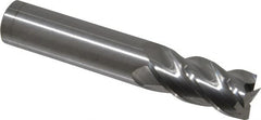 Accupro - 5/8", 1-1/4" LOC, 5/8" Shank Diam, 3-1/2" OAL, 4 Flute, Solid Carbide Square End Mill - Single End, Uncoated, Spiral Flute, 40° Helix, Centercutting, Right Hand Cut, Right Hand Flute - Makers Industrial Supply