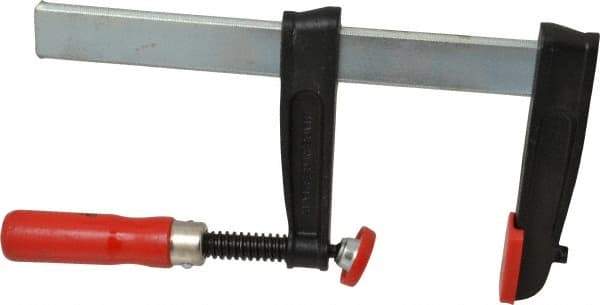 Bessey - 8" Capacity, 4" Throat Depth Steel Bar Clamp - 800 Lb Clamping Pressure, 12" OAL - Makers Industrial Supply