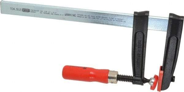 Bessey - 12" Capacity, 4-1/2" Throat Depth Steel Bar Clamp - 950 Lb Clamping Pressure, 16" OAL - Makers Industrial Supply