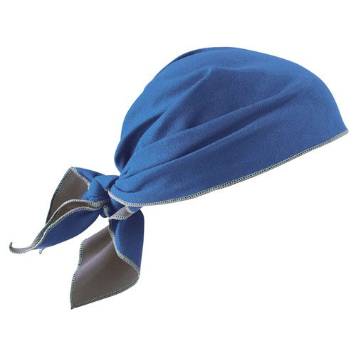 6710MF Blue Evap Microfiber Cooling Triangle Hat - Makers Industrial Supply