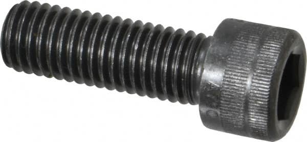 Holo-Krome - M12x1.75 Metric Coarse Hex Socket Drive, Socket Cap Screw - Grade 12.9 Alloy Steel, Black Oxide Finish, Fully Threaded, 35mm Length Under Head - Makers Industrial Supply