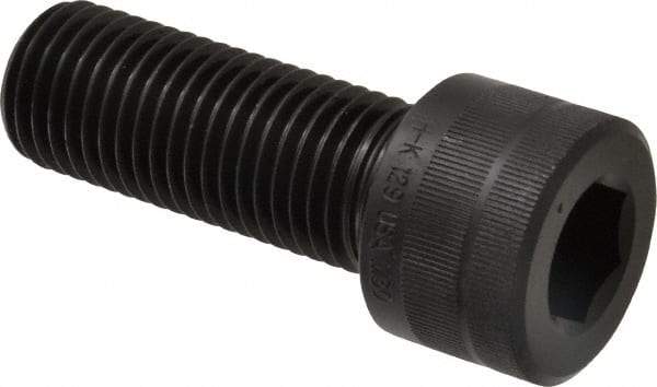 Holo-Krome - M30x3.50 Metric Coarse Hex Socket Drive, Socket Cap Screw - Grade 12.9 Alloy Steel, Black Oxide Finish, Fully Threaded, 80mm Length Under Head - Makers Industrial Supply