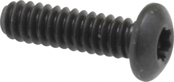 Camcar - #6-32 UNC Torx Plus Drive, Button Screw - Alloy Steel, Black Oxide Finish, Fully Threaded, 1/2" Length Under Head - Makers Industrial Supply