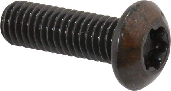 Camcar - #10-32 UNF Torx Plus Drive, Button Screw - Alloy Steel, Black Oxide Finish, Fully Threaded, 5/8" Length Under Head - Makers Industrial Supply