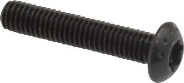 Camcar - #10-32 UNF Torx Plus Drive, Button Screw - Alloy Steel, Black Oxide Finish, Fully Threaded, 1" Length Under Head - Makers Industrial Supply