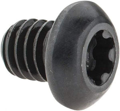 Camcar - 5/16-18 UNC Torx Plus Drive, Button Screw - Alloy Steel, Black Oxide Finish, Fully Threaded, 3/8" Length Under Head - Makers Industrial Supply