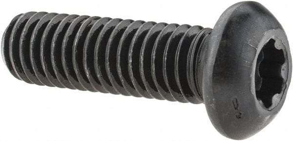 Camcar - 3/8-16 UNC Torx Plus Drive, Button Screw - Alloy Steel, Black Oxide Finish, Fully Threaded, 1-1/4" Length Under Head - Makers Industrial Supply