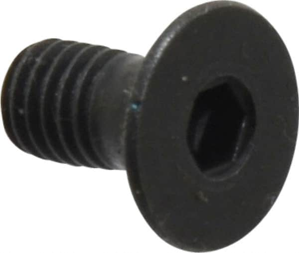 Holo-Krome - M5x0.80 Metric Coarse Hex Socket Drive, 90° Flat Screw - Grade 12.9 Alloy Steel, Black Oxide Finish, Fully Threaded, 10mm OAL - Makers Industrial Supply