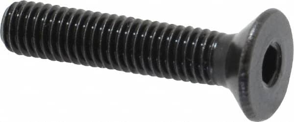 Holo-Krome - M5x0.80 Metric Coarse Hex Socket Drive, 90° Flat Screw - Grade 12.9 Alloy Steel, Black Oxide Finish, Fully Threaded, 25mm OAL - Makers Industrial Supply