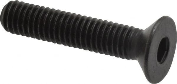 Holo-Krome - M6x1.00 Metric Coarse Hex Socket Drive, 90° Flat Screw - Grade 12.9 Alloy Steel, Black Oxide Finish, Fully Threaded, 30mm OAL - Makers Industrial Supply