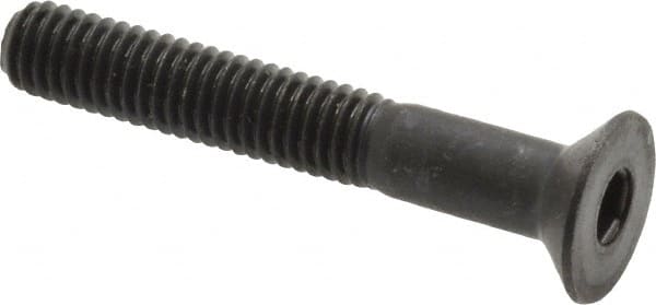 Holo-Krome - M6x1.00 Metric Coarse Hex Socket Drive, 90° Flat Screw - Grade 12.9 Alloy Steel, Black Oxide Finish, Partially Threaded, 40mm OAL - Makers Industrial Supply