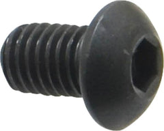 Holo-Krome - M8x1.25 Metric Coarse Hex Socket Drive, Button Screw - Grade 12.9 Alloy Steel, Black Oxide Finish, Fully Threaded, 12mm Length Under Head - Makers Industrial Supply