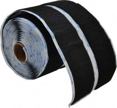 VELCRO Brand - 2" Wide x 5 Yd Long Adhesive Backed Hook & Loop Roll - Continuous Roll, Black - Makers Industrial Supply