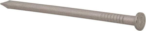 Made in USA - 8D, 10 Gauge, 2-1/2" OAL Common Nails - Smooth Shank, T304 Stainless Steel - Makers Industrial Supply