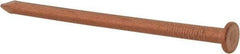 Made in USA - 8D, 10 Gauge, 2-1/2" OAL Common Nails - Smooth Shank, Copper - Makers Industrial Supply