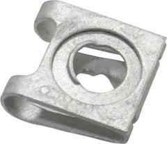 Made in USA - 0.02 to 0.1969" Frame Thickness, Steel, Clip On, Quarter Turn Stud Receptacle - Zinc Plated, Medium #82 Stud Series - Makers Industrial Supply